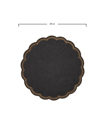 Posavasos negro Tissue 9c 9cm (3000Uds) 2
