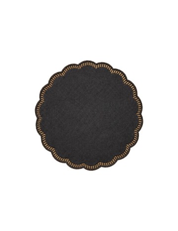 Posavasos negro Tissue 9c 9cm (3000Uds)