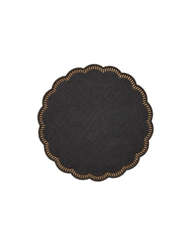 Posavasos negro Tissue 9c 9cm (3000Uds)