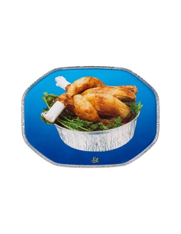Tapa envase aluminio oval (125uds)
