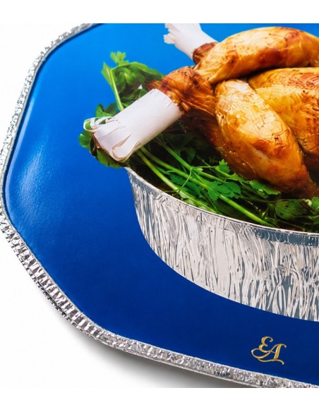 Tapa envase aluminio oval (125uds)