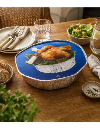 Tapa envase aluminio oval (125uds)