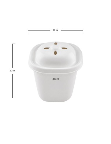 Envase Patatas Bagazo Blanco Eko 380ml - Cookplay (250Uds)