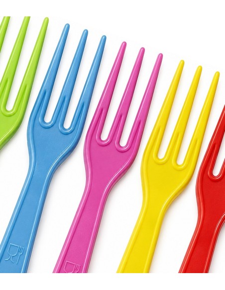 Mini Tenedor Mix Colores 8,5cm - Betik (5000Uds)