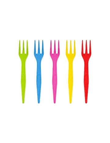 Mini Tenedor Mix Colores 8,5cm - Betik (5000Uds)