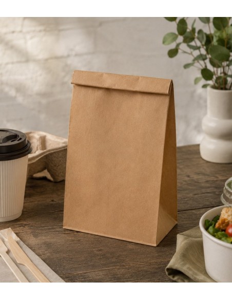 Bolsa Americana Kraft sin Asa 22+14x37cm - Betik  (500Uds)