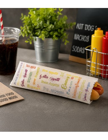 Bolsa Hot Dog Antigrasa 22x9cm - Betik (500Uds)