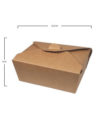 Caja Comida Kraft 170x137x60mm - Betik (400Uds) 2