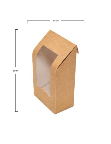 Caja Wraps Kraft PLA 9,5x5,3x15cm - Betik (600Uds) 2