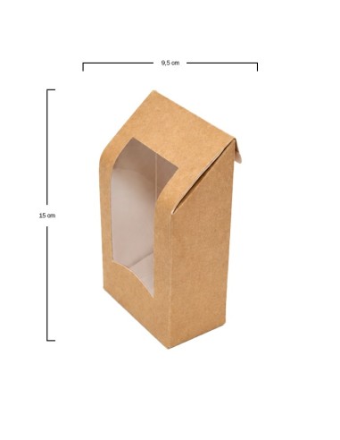 Caja Wraps Kraft PLA 9,5x5,3x15cm - Betik (600Uds)