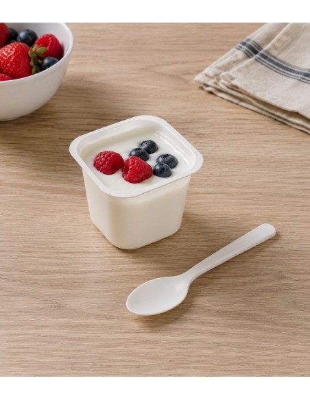 Cuchara CPLA Blanca Enfundada 12,5cm - Betik (500Uds)