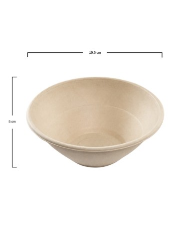 Ensaladera de Bagazo Crema - Betik (600Uds)