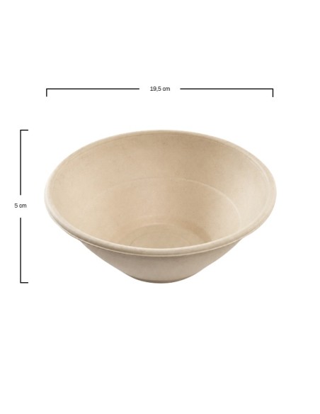 Ensaladera de Bagazo Crema - Betik (600Uds)