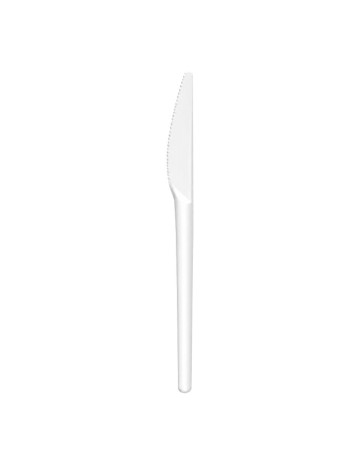 Cuchillo CPLA Blanco Enfundado 16,8cm - Betik (500Uds)