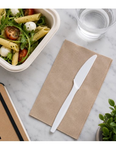 Cuchillo Blanco Maíz Enfundado 18cm - Betik (500Uds)