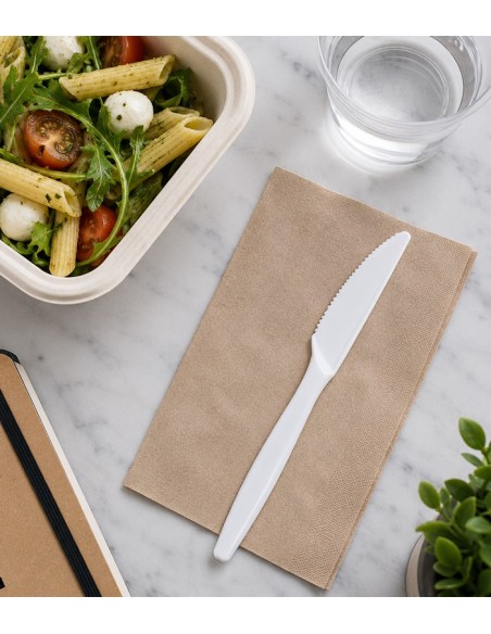 Cuchillo Blanco Maíz Enfundado 18cm - Betik (500Uds)