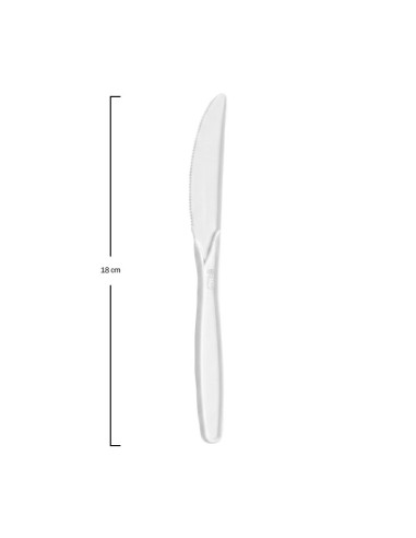 Cuchillo Blanco Maíz Enfundado 18cm - Betik (500Uds)