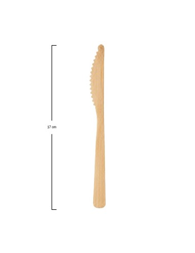 Cuchillo Bambú 17cm - Betik (1500Uds)