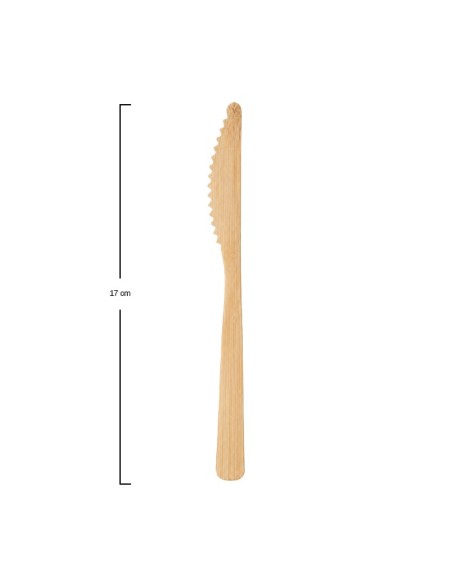 Cuchillo Bambú 17cm - Betik (1500Uds)