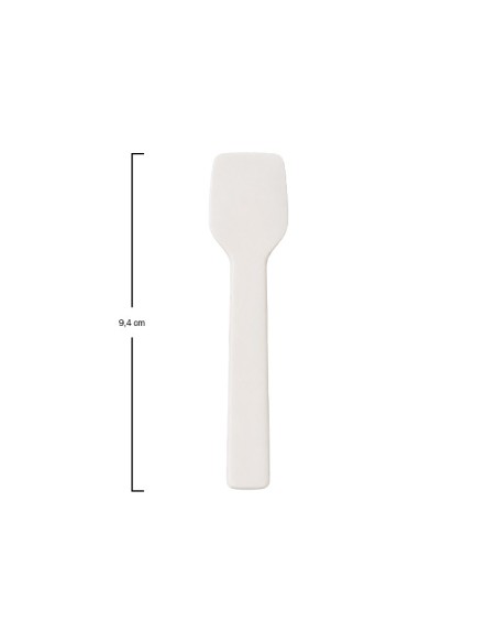 Cucharitas helado papel blanco 9,4cm - Betik (5000Uds)