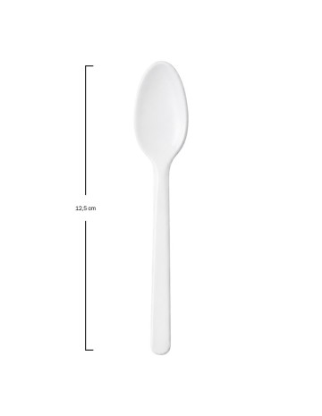 Cucharita Blanca Maíz Enfundada 12,5cm - Betik (500Uds) 2