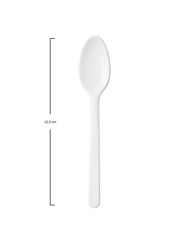 Cucharita Blanca Maíz Enfundada 12,5cm - Betik (500Uds)