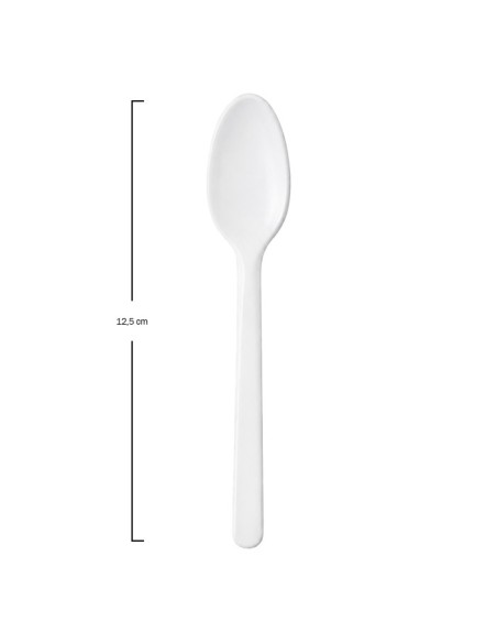 Cucharita Blanca Maíz Enfundada 12,5cm - Betik (500Uds)