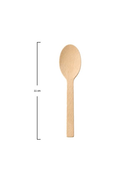 Cucharita Bambú 11cm - Betik (1500Uds)