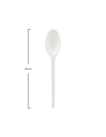Cuchara CPLA Blanca Enfundada 16,8cm - Betik (500Uds) 2
