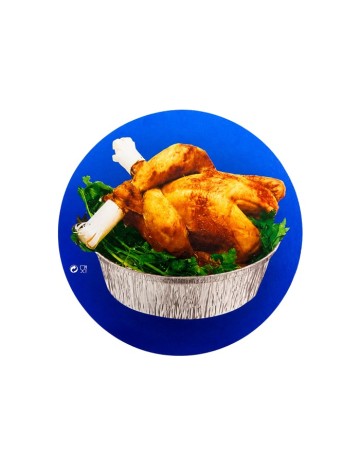 Tapa envase aluminio redondo (125uds)