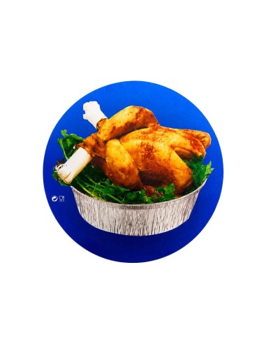 Tapa envase aluminio redondo (125uds)