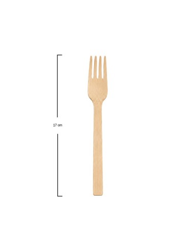 Tenedor Bambú 17cm - Betik (1500Uds)