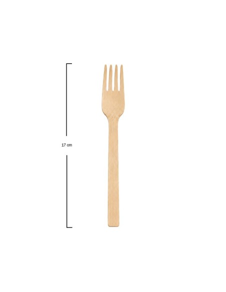 Tenedor Bambú 17cm - Betik (1500Uds)
