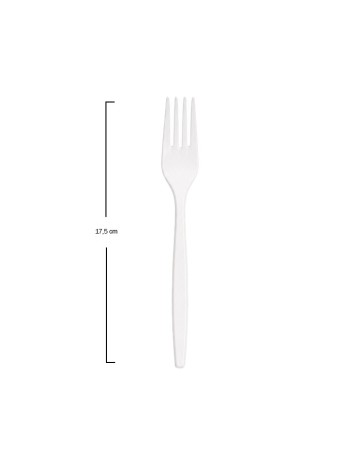Tenedor Blanco Maiz Enfundado 17,5cm - Betik (500Uds) 2