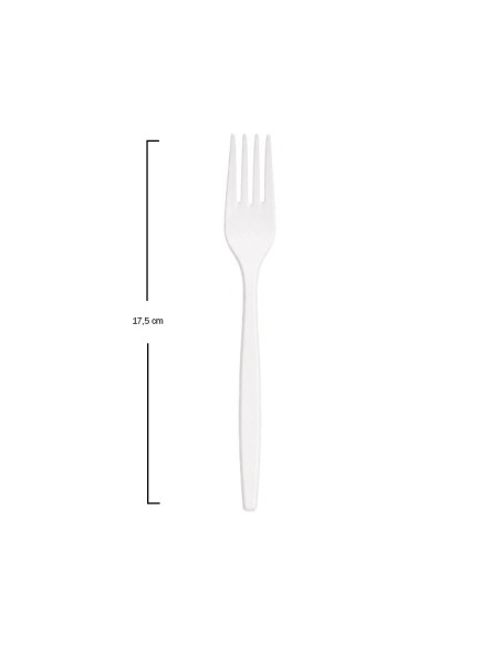 Tenedor Blanco Maiz Enfundado 17,5cm - Betik (500Uds)