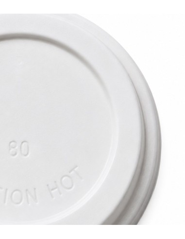 Tapa de plástico blanca para vaso cartón 240ml (1000uds)