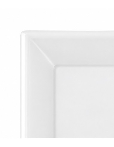 Plato Cuadrado Bagazo Blanco - Betik (800Uds)