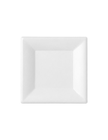 Plato Cuadrado Bagazo Blanco - Betik (800Uds)