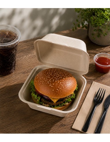 Envase Burger Bagazo Crema 480ml - Betik (500Uds)