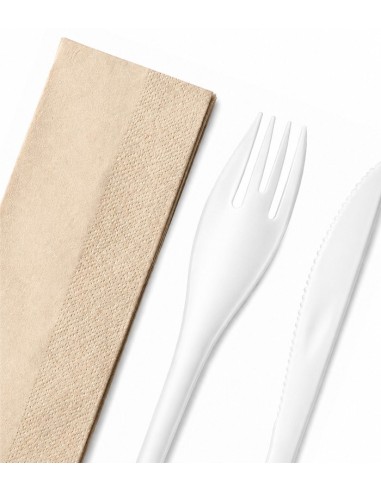 Pack Cubiertos Bis EKO + Servilleta Kraft - Betik (500Uds)