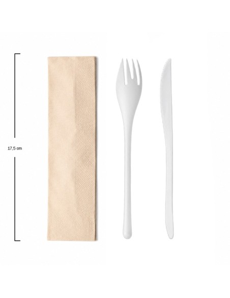 Pack Cubiertos Bis EKO + Servilleta Kraft - Betik (500Uds)