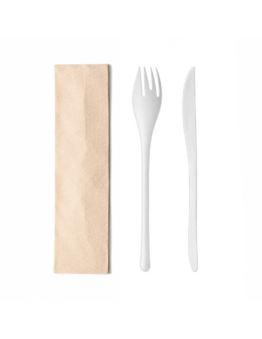 Pack Cubiertos Bis EKO + Servilleta Kraft - Betik (500Uds)