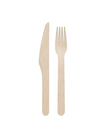 Pack Bis Cubiertos Madera - Betik (500Uds)