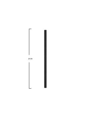 Pajita de Papel Recta Negra 140x8mm - Betik (6000Uds) 2