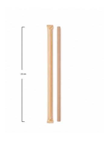 Pajita Papel Enfundada Kraft 8x230mm - Betik (6000Uds) 2