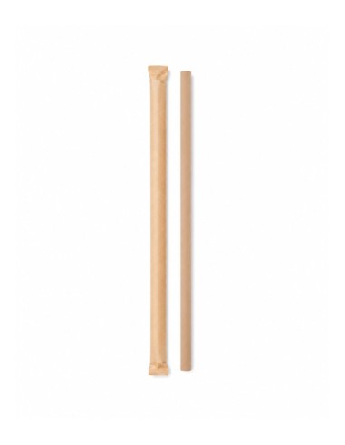 Pajita Papel Enfundada Kraft 8x230mm - Betik (6000Uds)