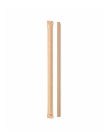 Pajita Papel Enfundada Kraft 8x230mm - Betik (6000Uds)