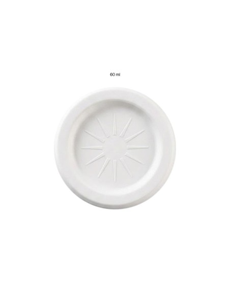 Tapa Salsera de Bagazo Blanco 60ml - Betik (3000Uds)