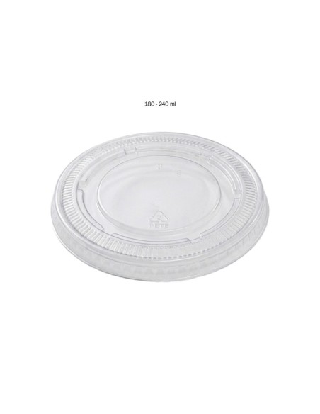 Tapa PET para Tarrina 180/240 ml Transparente | Betik