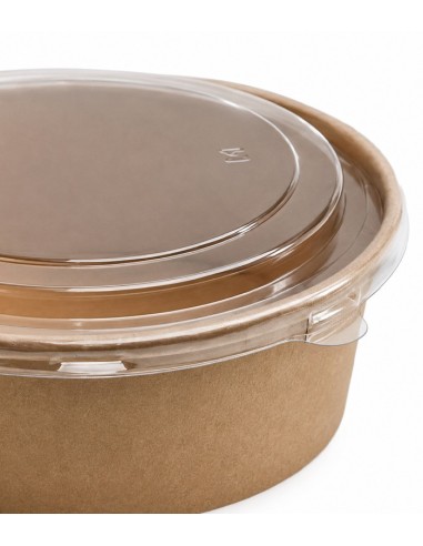 Ensaladera Kraft con Tapa Antivaho PET - Betik (250Uds)